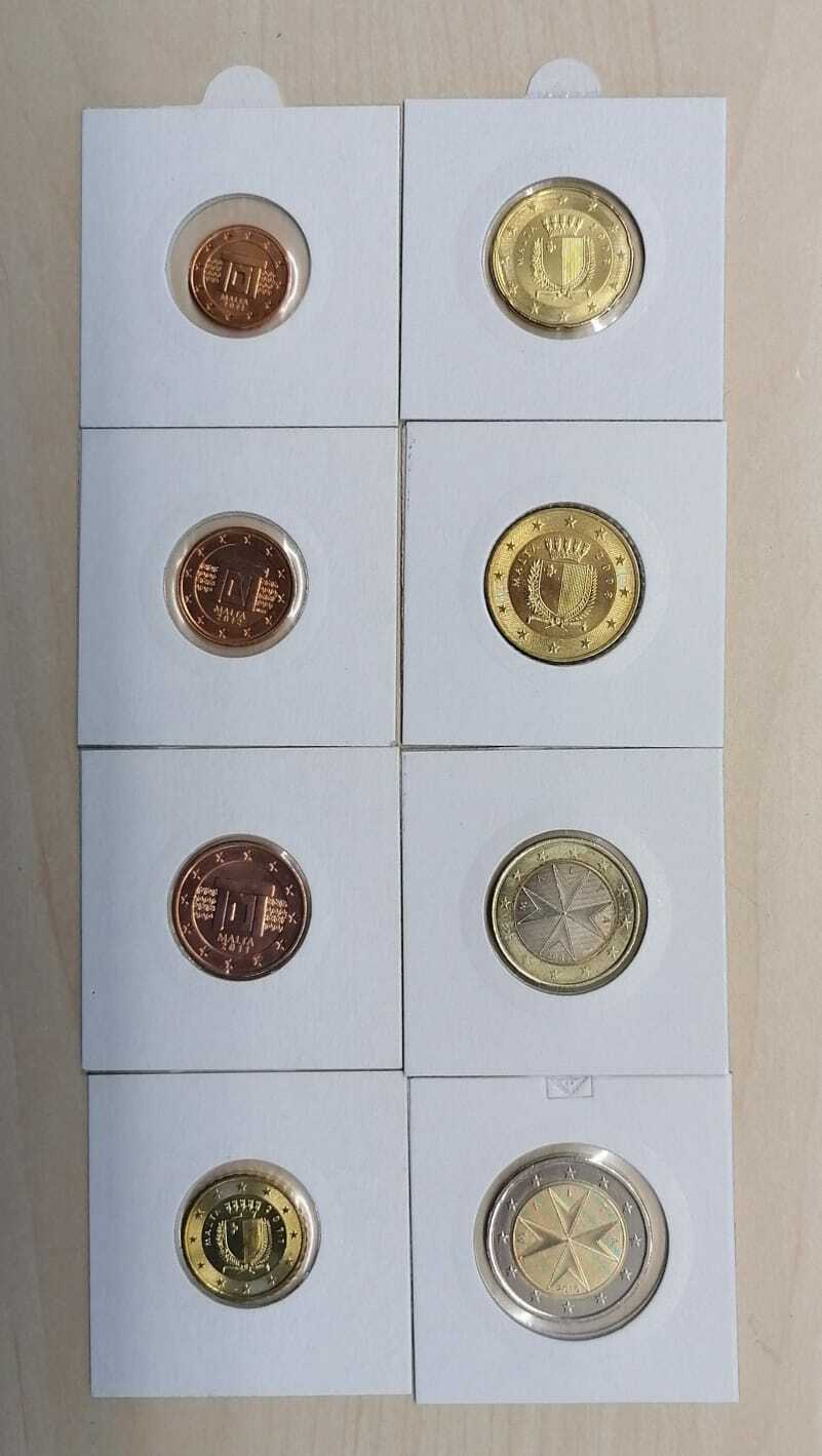 Malta Euro-mixsatz 1 Cent - Mint Condition From At Least 3 Vintages