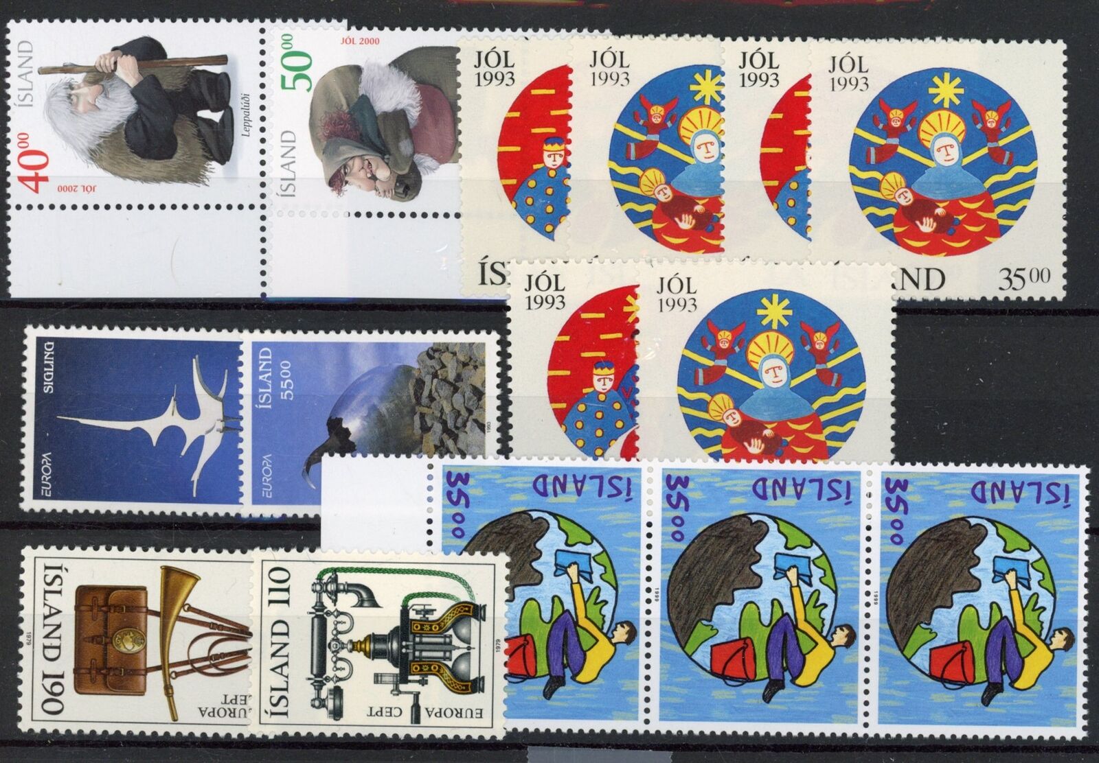 [87.998] Iceland Good Lot Very Fine Mnh Stamps