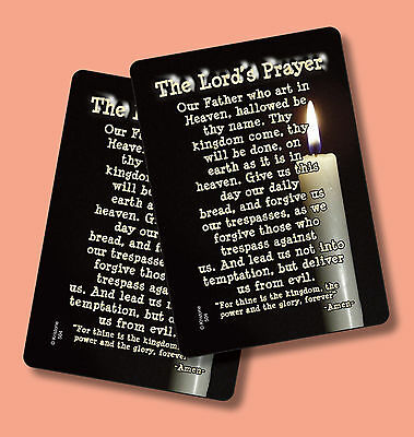 "the Lord's Prayer" - 2 Inspirational Verse Cards - Sku# 504
