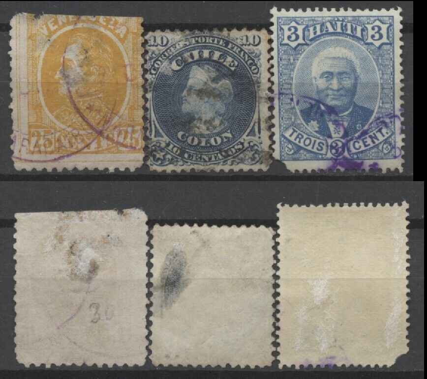 No: 109975 - Latin America - Lot Of 3 Old Stamps (mixed Quality) - Used!!