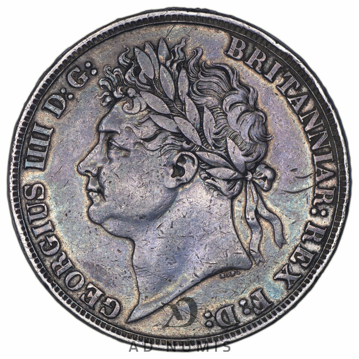1 Crown 1821 Georges Iv Uk Ttb - Silver